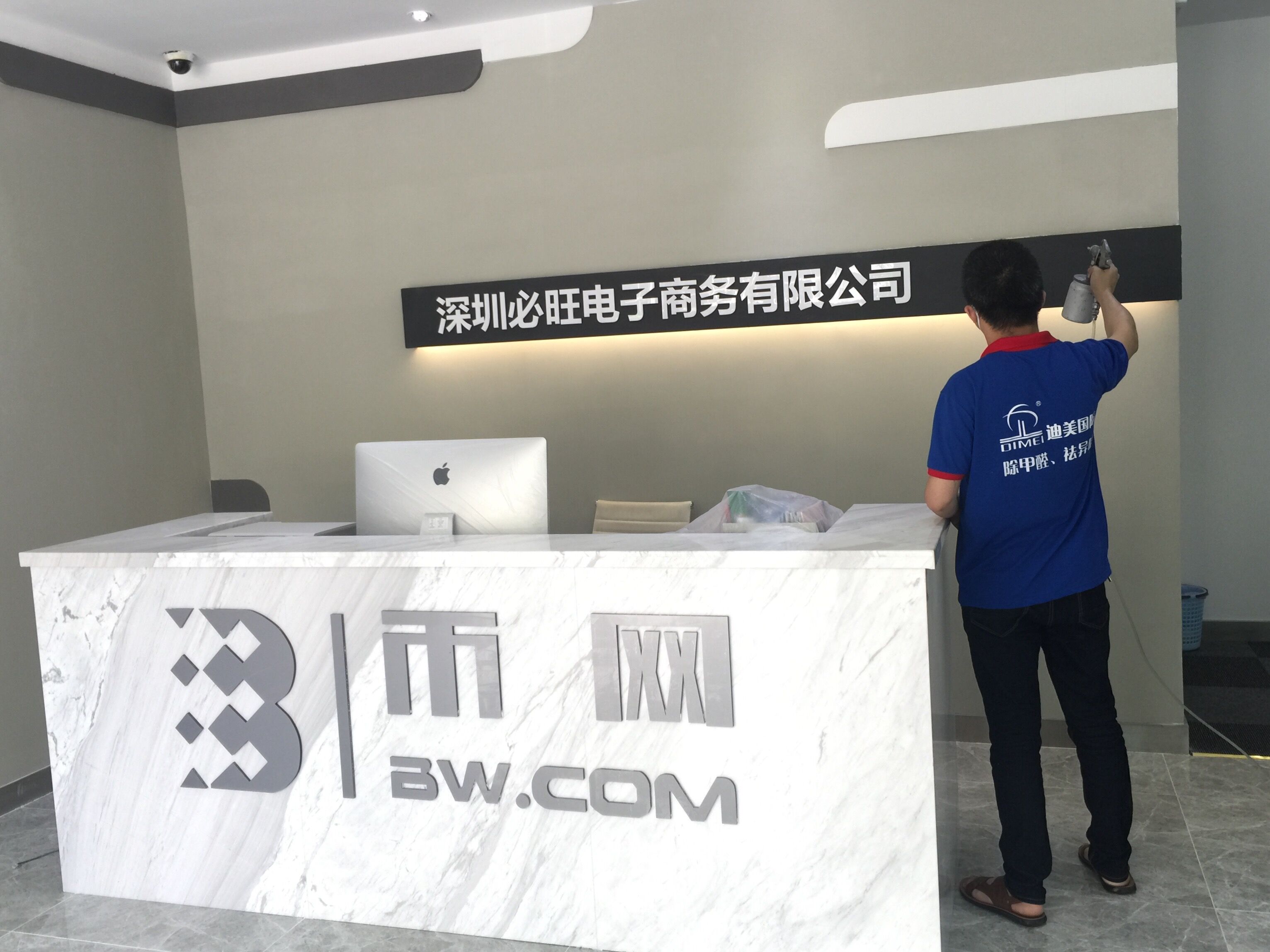 必旺電子商務公司大型除甲醛項目
